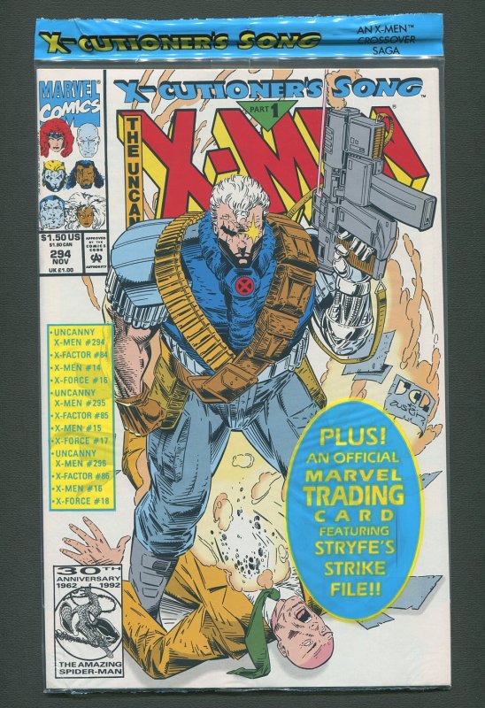 Uncanny X-Men #294  /  NM / Poly Bag  /  November 1992