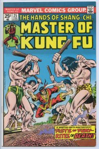MASTER OF KUNG #25 - 8.0, WP - Shang-Chi