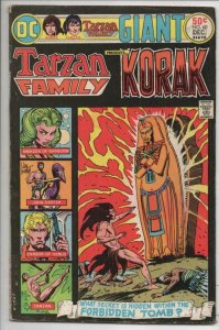 TARZAN FAMILY #60, FN+, Korak, John Carter, Kubert, DC 1975  more DC in store
