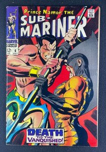 Sub-Mariner (1968) #6 FN+ (6.5) Tiger Shark Battle John Buscema Cover & Art