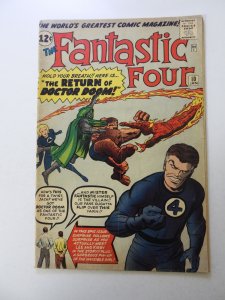Fantastic Four #10 (1963) Poor condition story page missing