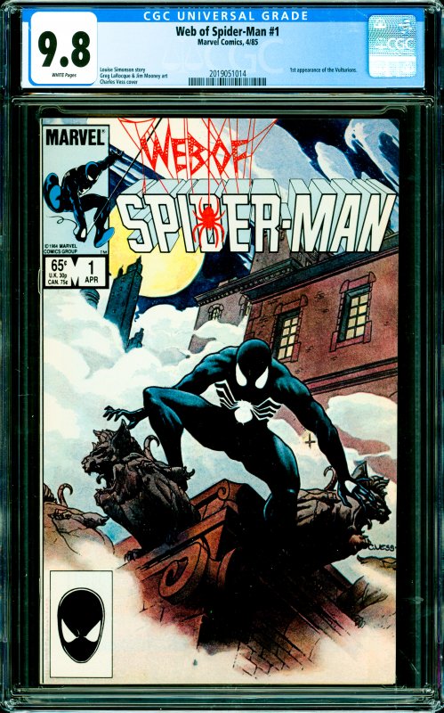 Web of Spider-Man #1 CGC Graded 9.8 1st appearance of the Vulturions.