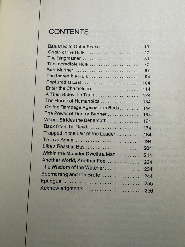 1978 THE INCREDIBLE HULK by Stan Lee SC Poor/GD 1.5 Fireside