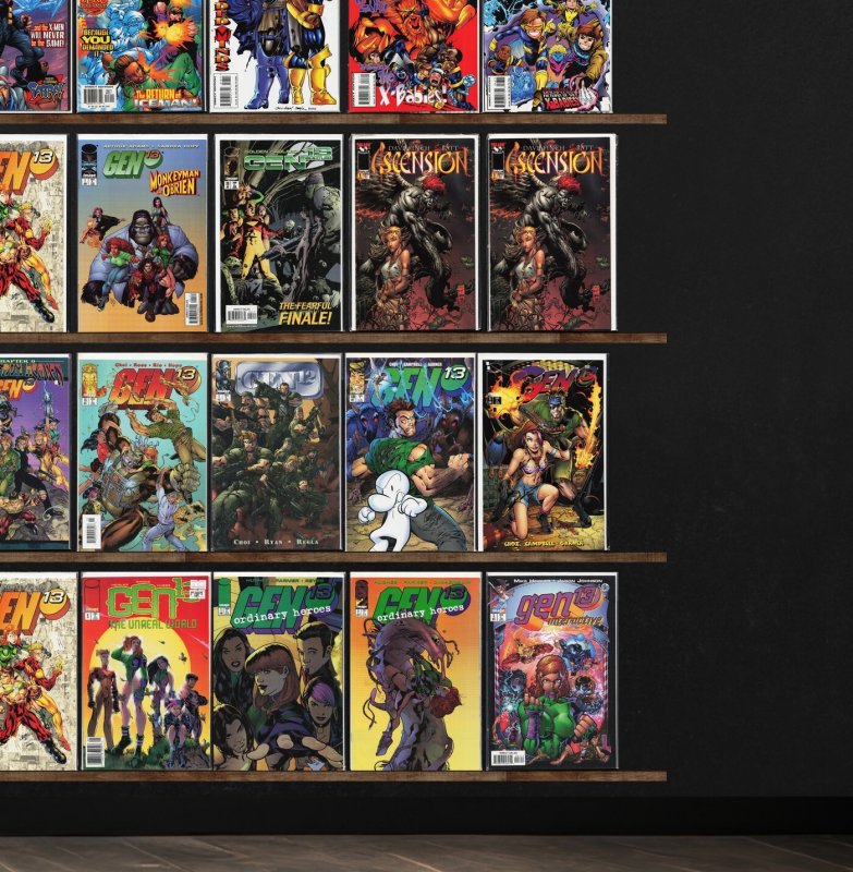 Huge Lot 130+ Comics with X-Men, Gen 13, Arcanum, Divinity & More!