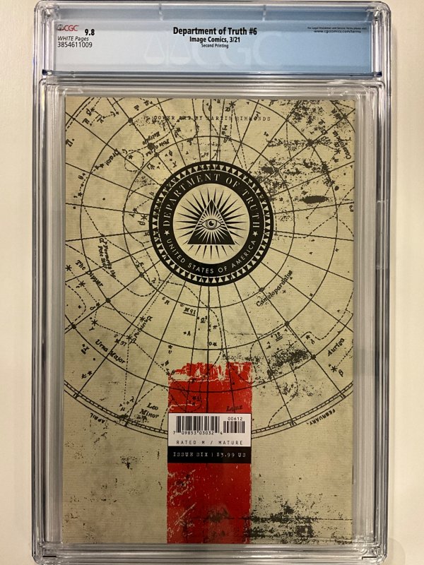 The Department of Truth #6 Second Printing CGC 9.8
