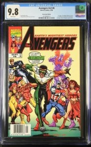 Avengers v3 #8 1998 Marvel Comics CGC 9.8 1st Triathlon Newsstand White Pages