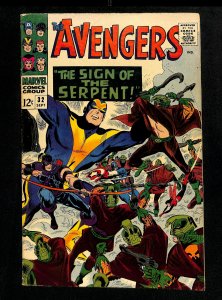 Avengers #32 FN- 5.5 1st Bill Foster becomes Black Goliath!