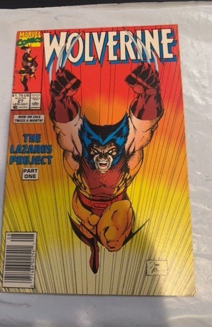 Wolverine 27 (1990) ? Classic Jim Lee Cover! John Buscema Interior Art!