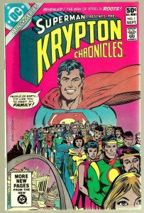 KRYPTON CHRONICLES #1, VF/NM, Superman, DC, 1981 more in store