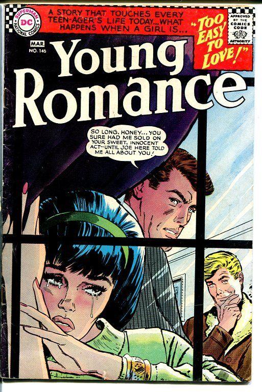 YOUNG ROMANCE #146 1967-DC ROMANCE-CRYING COVER VG