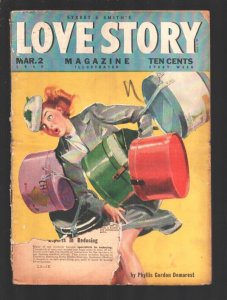 Love Story 3/2/1942-Modest Stein cover-Pulp romance by Ruth Lyons-Nancy Crosb...