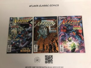 3 DC Comic Books Action Comics #6 7 8  Batman  Superman 135 KE1