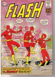 FLASH #132, VG, Fastest man, Heaviest, 1962, Barry Allen, Daphne Dean