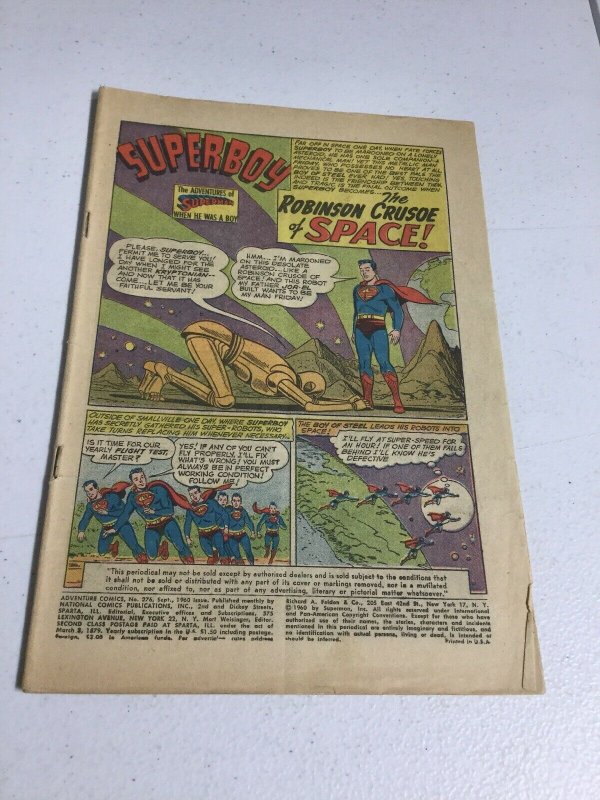 Adventure Comics 276 Coverless DC Comics