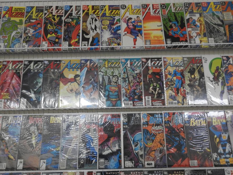 Huge Lot of 150+ Comics W/ Action Comics, Detective Comics +More! Avg VF Cond.