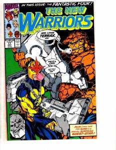 Lot Of 2 New Warriors Marvel Comic Books # 17 19 Nova Thing Speedball Gideon HJ6