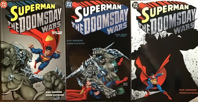 SUPERMAN DC DOOMSDAY WARS COMPLETE MINI SERIES VF/NM 3 BOOK LOT