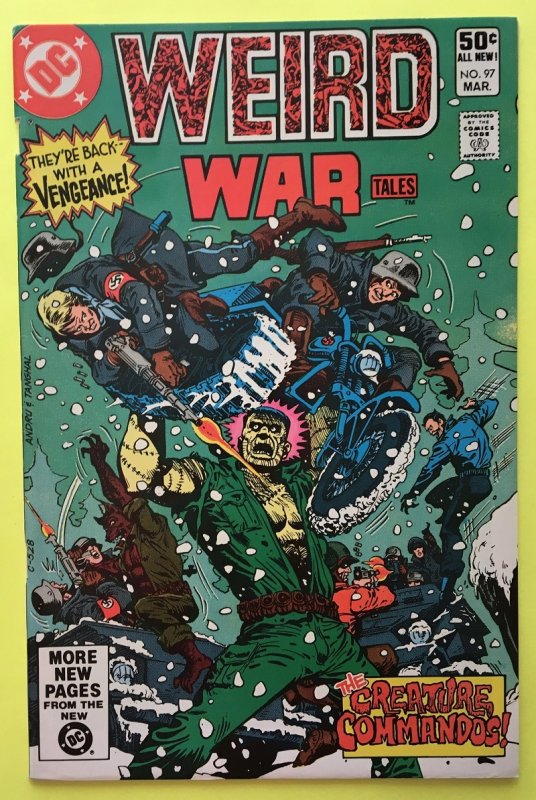 WEIRD WAR TALES 97 CREATURE COMMANDOS DC 1981