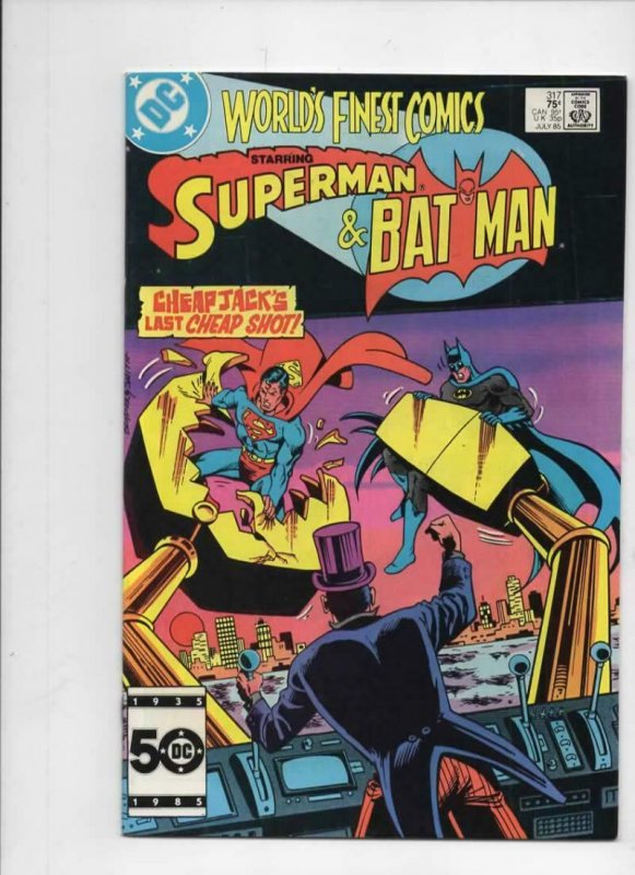 WORLD'S FINEST #317, NM-, Batman, Superman, CheapJack, 1941 1985, more in store 