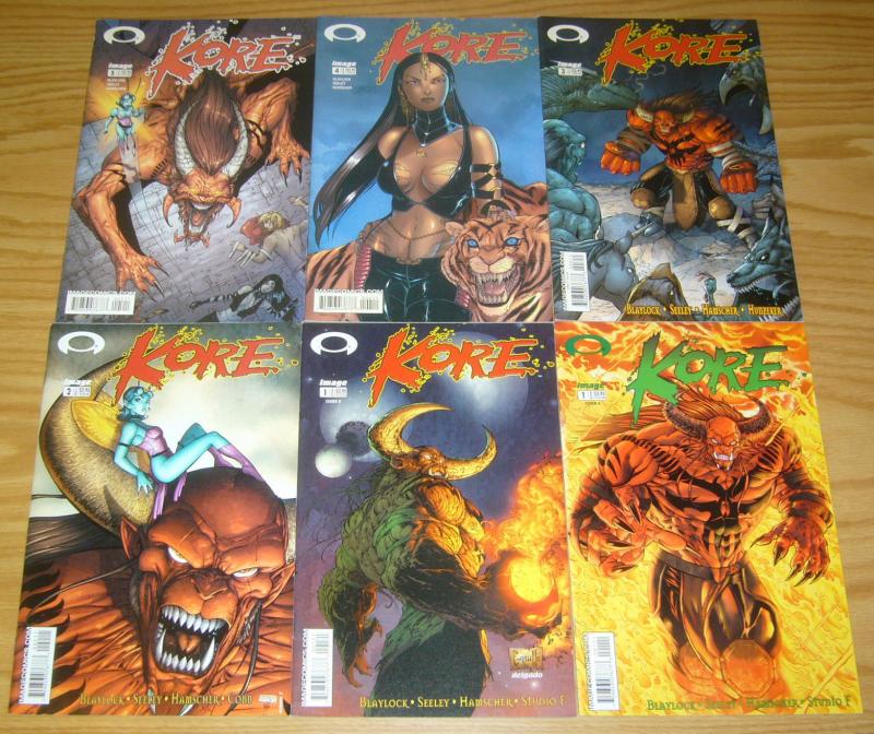 Kore #1-5 VF/NM complete series + variant - tim seeley - image comics set lot