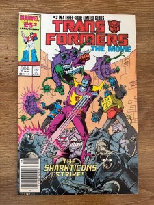 Transformers The Movie # 2 VF/NM Marvel Comic Book Optimus Prime Megatron 6 J272