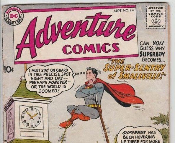 Adventure Comics #252 Superboy strict VG 4.0  Appearance - Aquaman