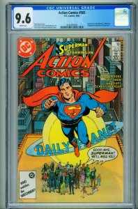 Action #583 CGC 9.6 1986-DC-comic book 4330291020