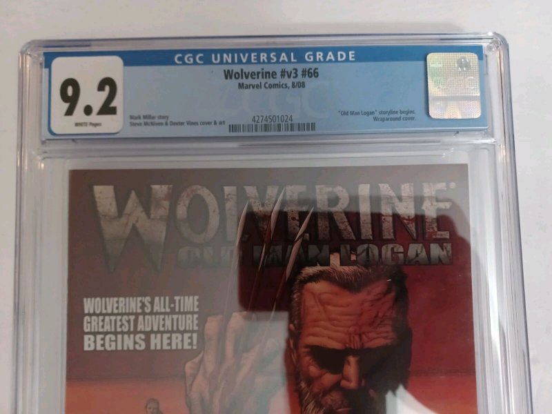 Wolverine Vol.3 #66 - Old Man Logan - Key - 2008 - CGC 9.2