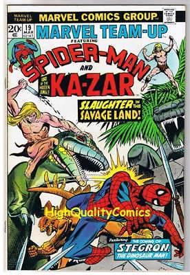 MARVEL TEAM-UP #19, VF+, Spider-man, Ka-Zar, Dinosaur, 1972