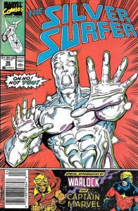 Silver Surfer, The (Vol. 3) #36 (Newsstand) FN ; Marvel | Adam Warlock Jim Starl