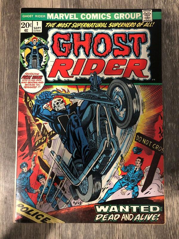 Marvel Ghost Rider 1 * 1973 * 1st Series * F/VF * 1st Cameo Son Of Satan *