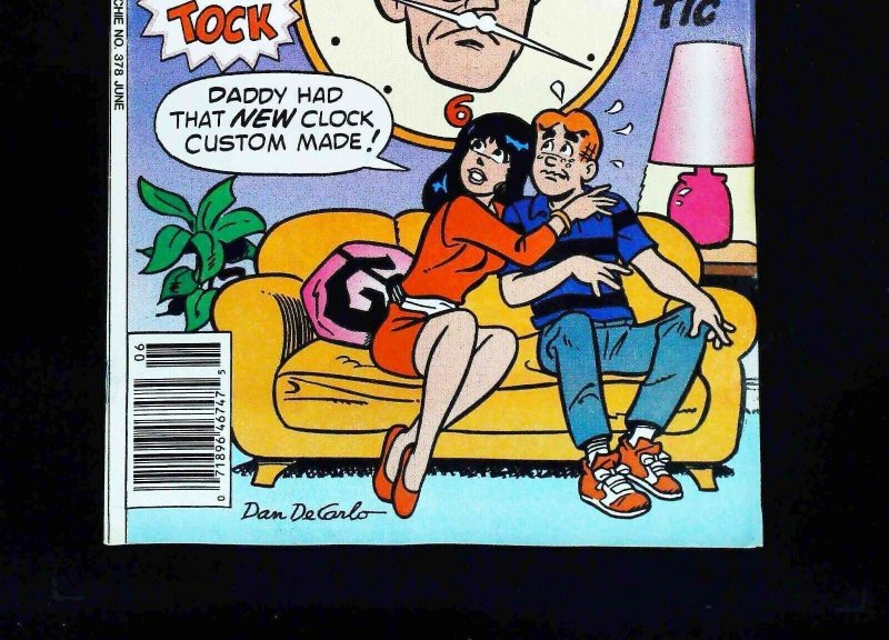 Archie #378  Archie Comics 1990 Vf Newsstand 