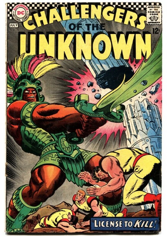 CHALLENGERS OF THE UNKNOWN #56 comic book 1967-DRUG USE-LSD-WACKY VG