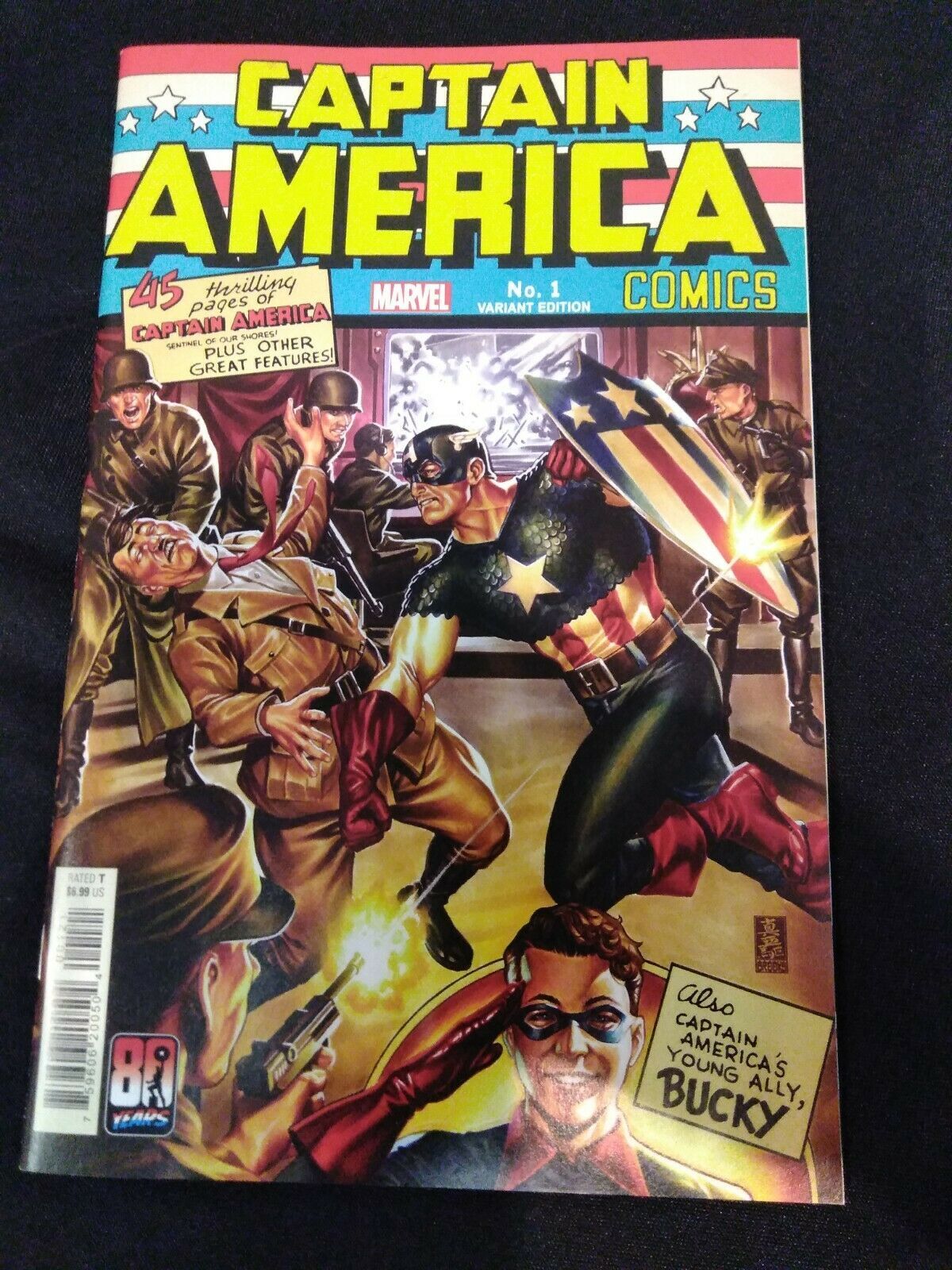 Captain America Anniversary Tribute #1 Mark Brooks Homage Variant