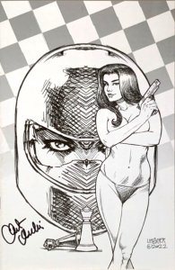 Gun Honey Blood For Blood #1  LINSNER SKETCH COVER SIGNED CHARLES ARDAI W/COA NM