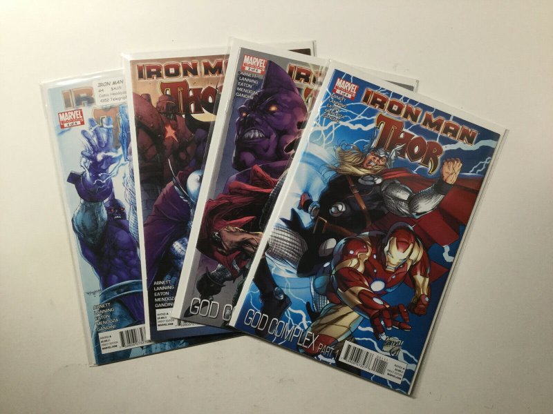 Iron Man Thor 1-4 1 2 3 4 Lot Run Set Limited Series Near Mint Nm Marvel