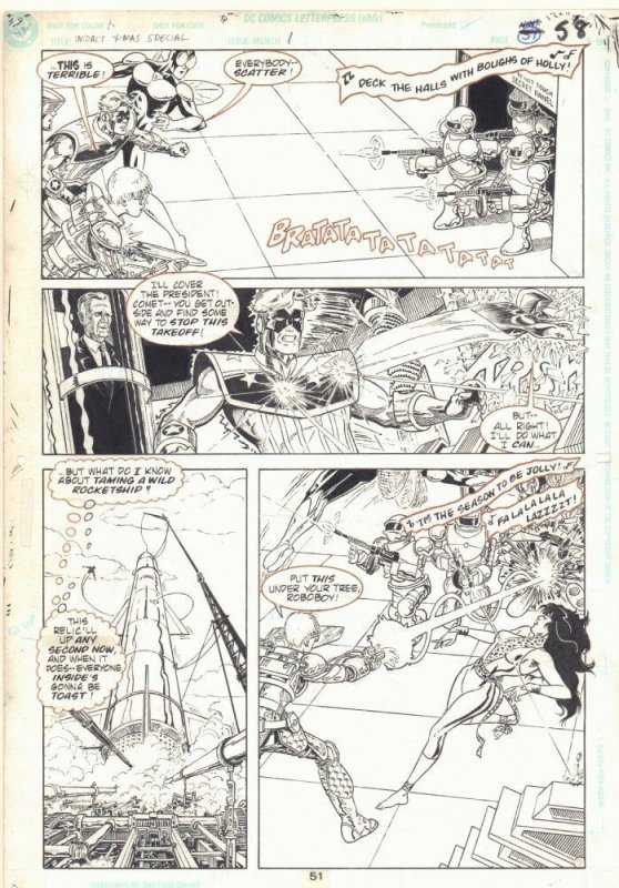 Impact Christmas Special #1 p.51 Crusaders Conclusion art by Carmine Infantino