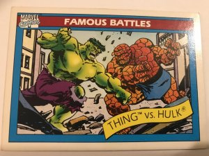 THE THING VS. THE HULK #88: 1990 Marvel Universe Series 1 card, NM/M