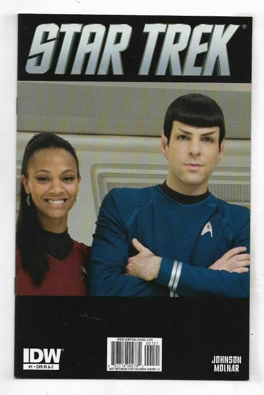 STAR TREK (2011) #1 RETAILER INCENTIVE PHOTO  VARIANTS SET OF FOUR NM.