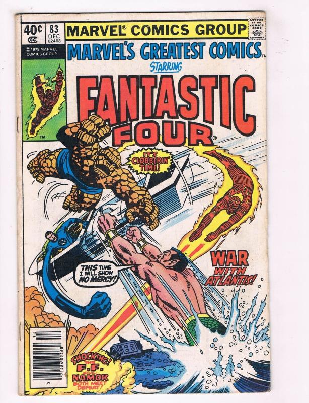 Marvels Greatest Comics #83 VG/FN Marvel Comic Book Fantastic Four Dec 1979 DE36