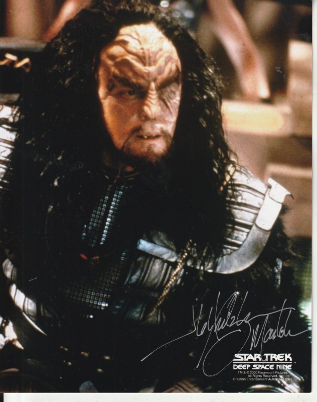 Autographed J.G. Hertzler Star Trek Deep Space Nine Photo(No C.O.A.)