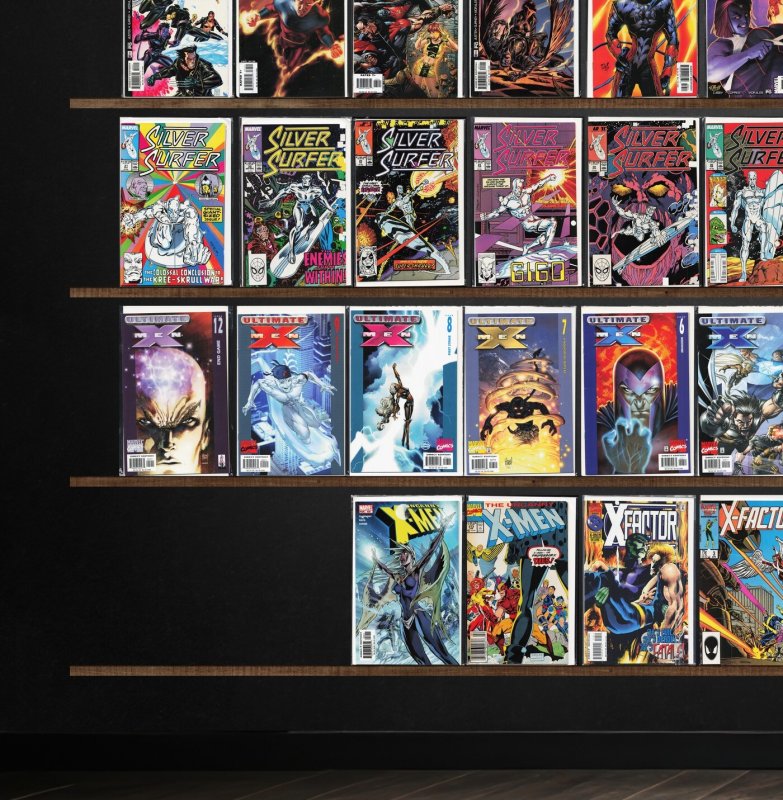 Huge Lot 150+ Comics with Silver Surfer, Ultimate X-Men, X-Factor & More!