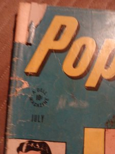 Popular Comics #125  Golden Age Felix the Cat Dell 1946 Precode Violence Gun Cvr