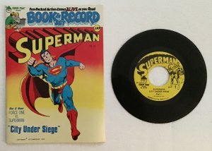 Superman: “City Under Siege” Book and Record set, PR34, 45 RPM