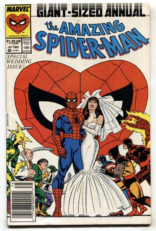 AMAZING SPIDER-MAN ANNUAL #21 - Newsstand ed comic book MARVEL