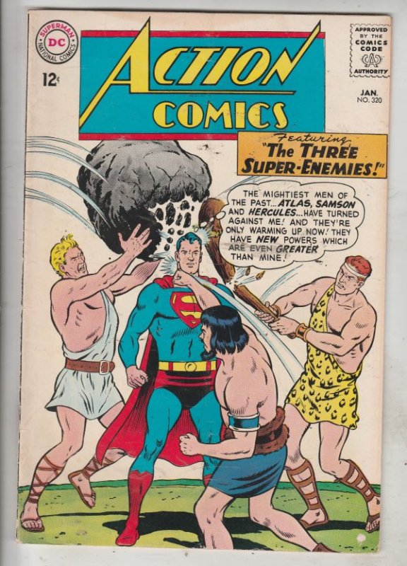 Action Comics #320 (Jan-65) FN/VF High-Grade Superman, Supergirl