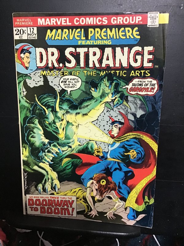 Marvel Premiere #12  (1973) Mid-high-grade Doctor Strange key new Spidey! FN/VF