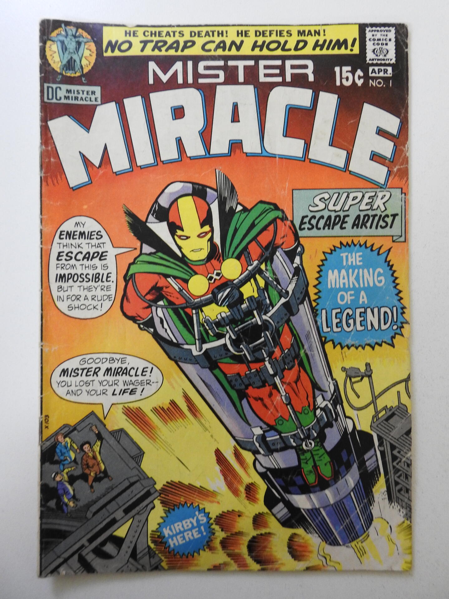 Mister Miracle GD Condition Centerfold Detached Bottom Staple Comic Books Bronze