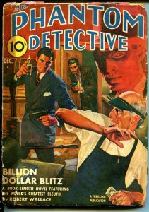 PULP:  Phantom Detective 12/1942-Thrilling Pubs-hard boiled crime-hero pulp-P/FR