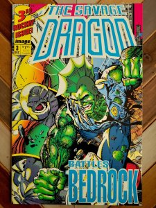 Savage Dragon #3 Final Issue 1st Series (Image 1993) w Poster! Erik Larsen / VF
